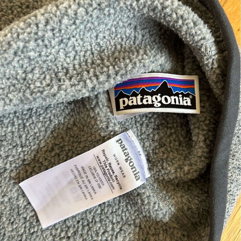 Patagonia kids Better Sweater Quarter Zip Pullover Sweater Heathered Gray XL - Picture 5 of 11
